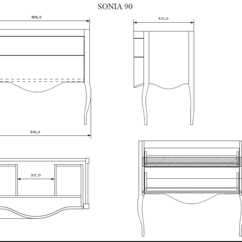 EBAN Sonia Комплект мебели 95 см